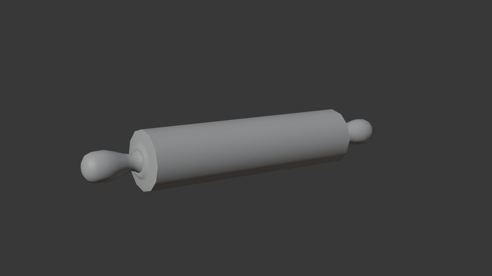 Rolling-pin Free low-poly 3D model_1