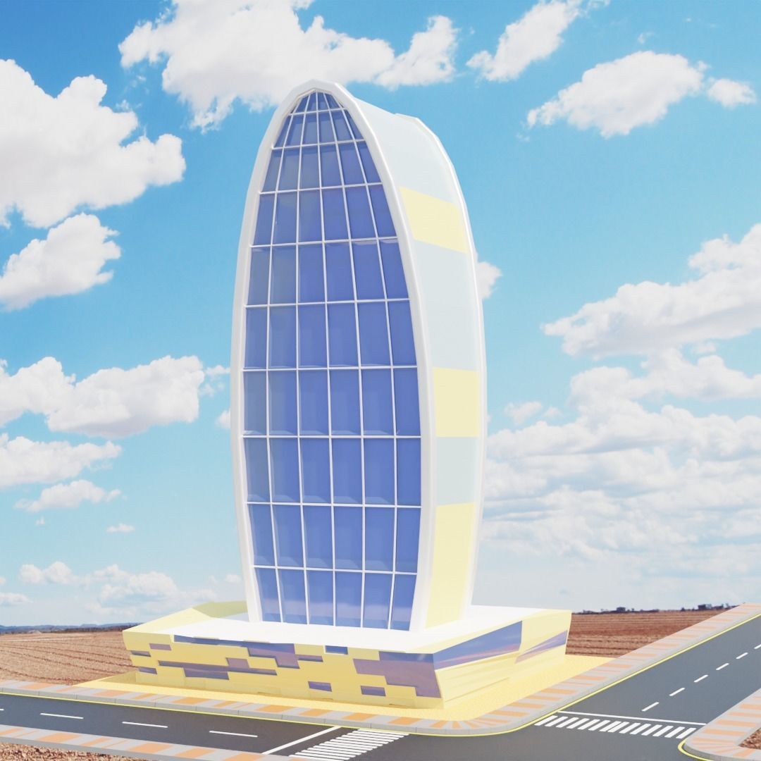 Ellipse tower 3D model 3D model_2