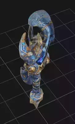 warcraft style warglaive 3D model