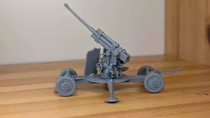 85mm K52 heavy AA gun - USSR - WW2 - Personal use 3D print model