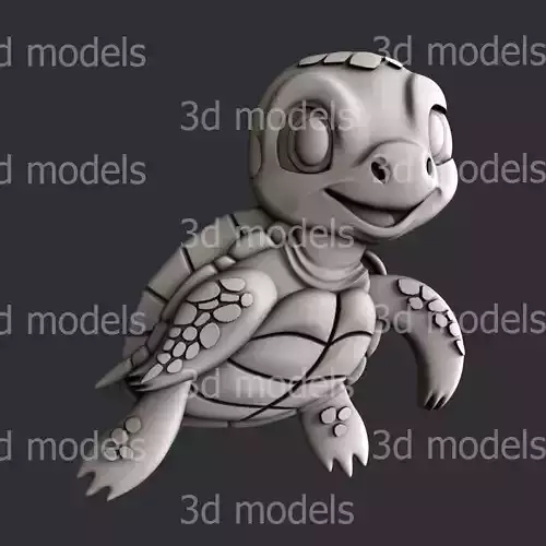 3d STL models for CNC router or 3dprinter turtle P495
