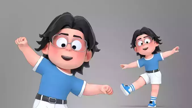 Cartoon Girl Character