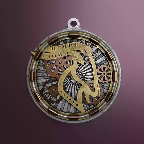 Zodiac sign Capricorn Low-poly 3D model