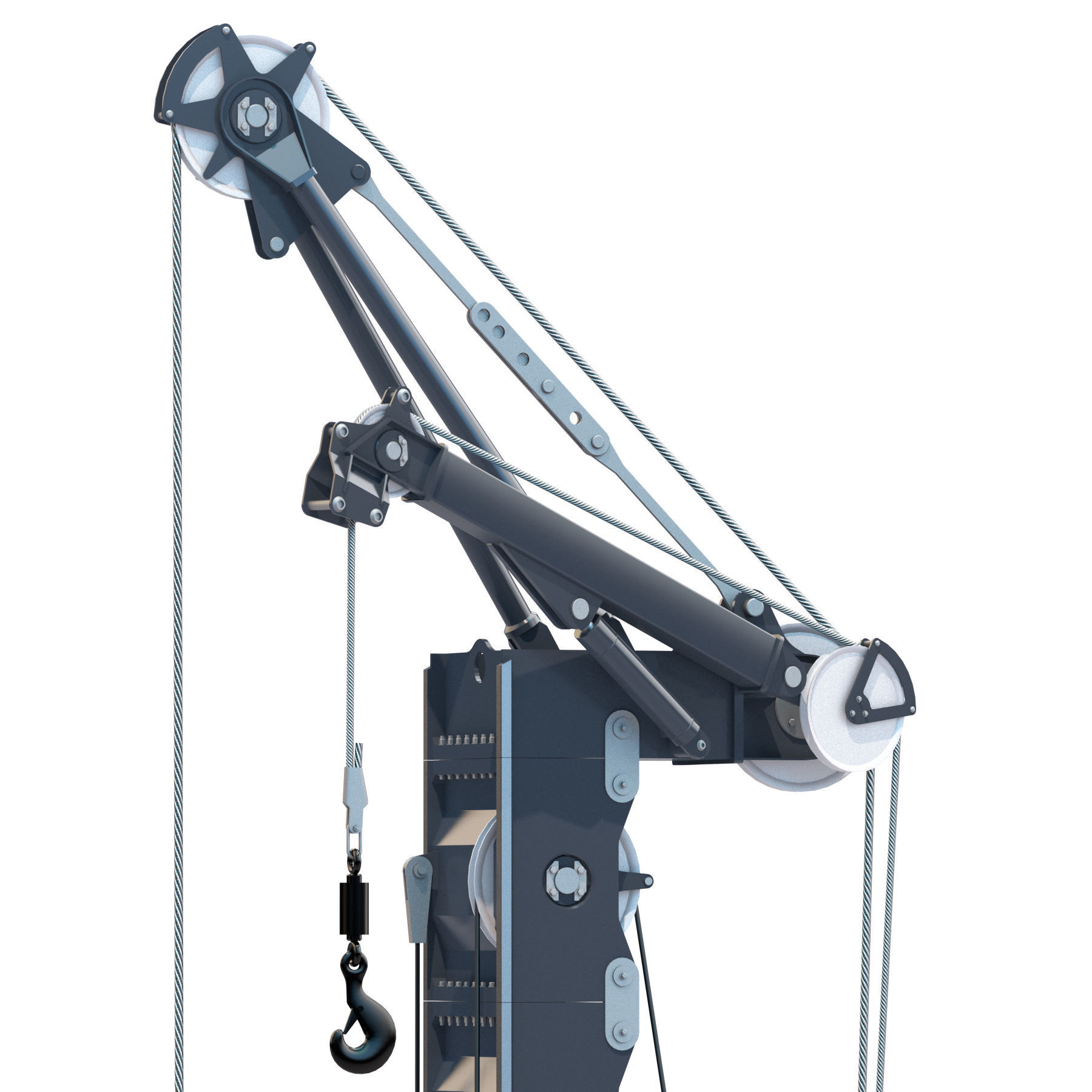 Drilling rig Liebherr LB45 3D model_12