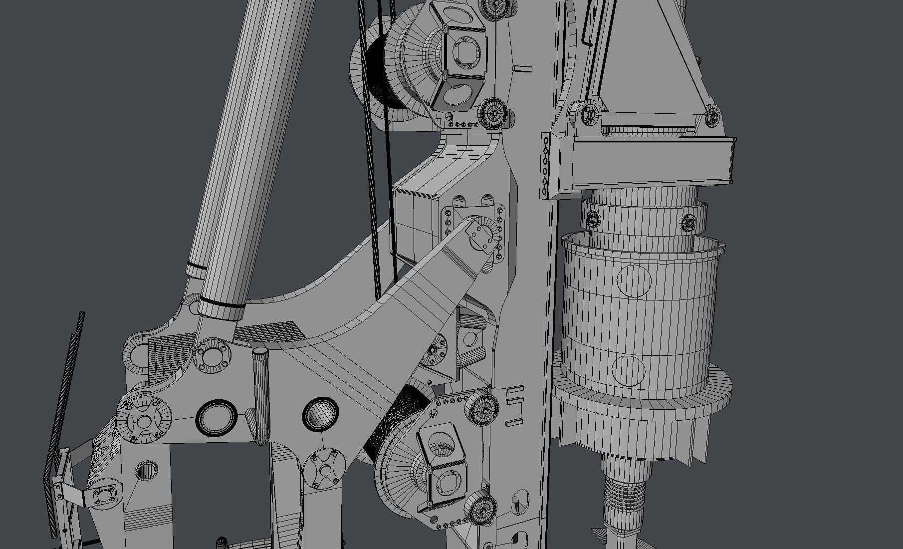 Drilling rig Liebherr LB45 3D model_19