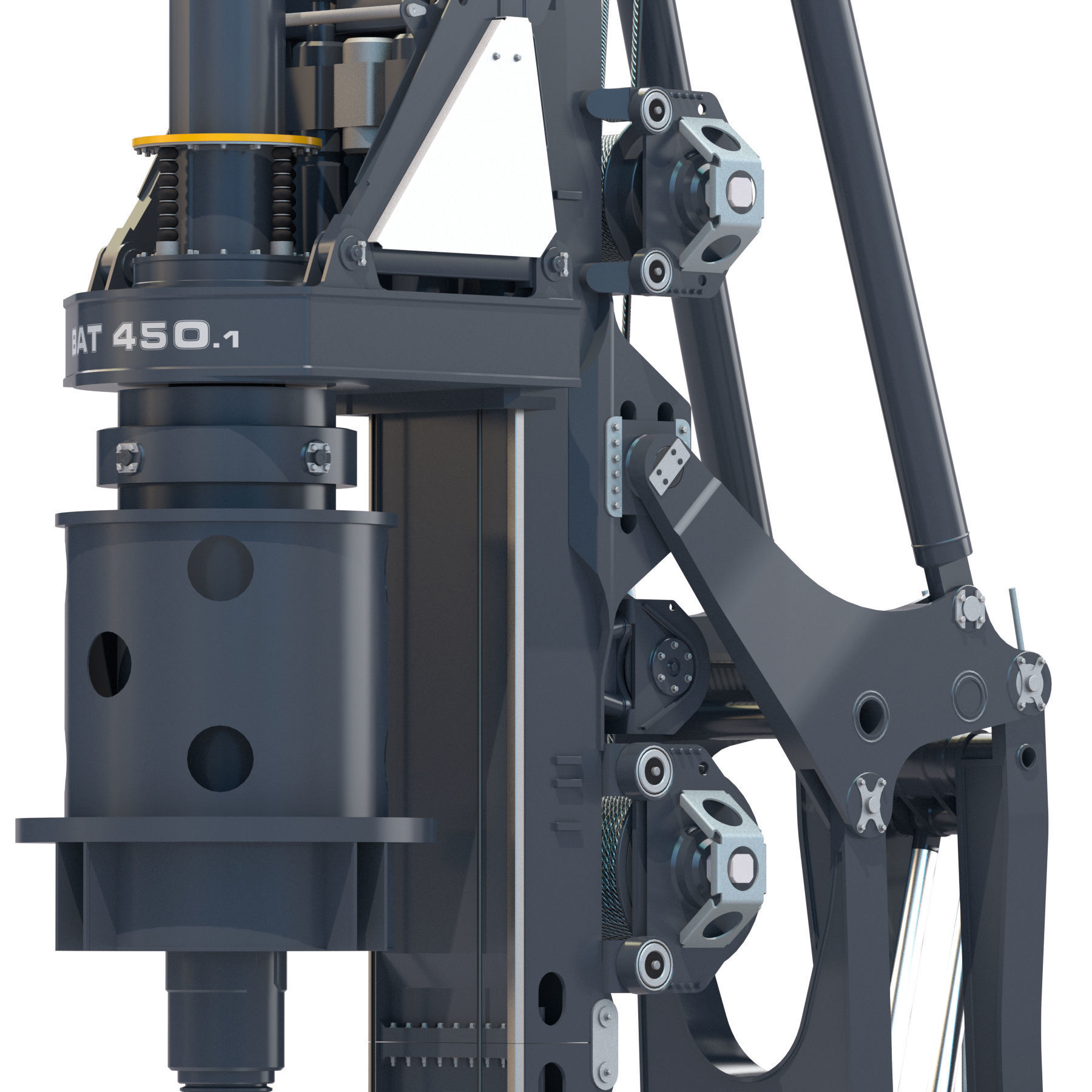 Drilling rig Liebherr LB45 3D model_11