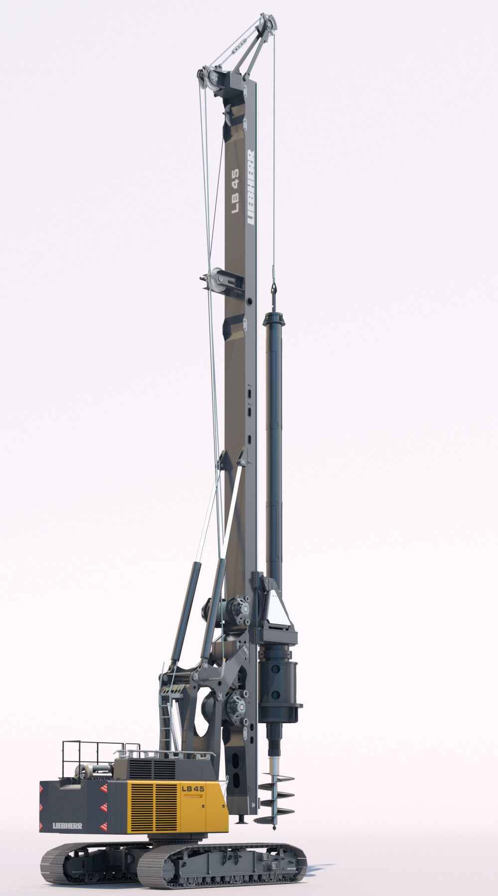 Drilling rig Liebherr LB45 3D model_15