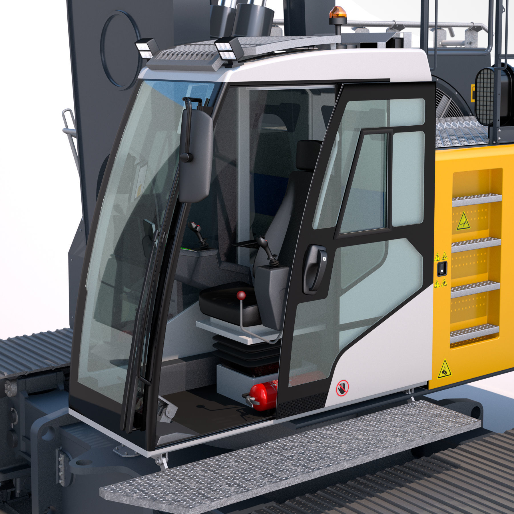 Drilling rig Liebherr LB45 3D model_6