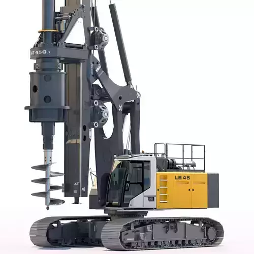 Drilling rig Liebherr LB45 3D model