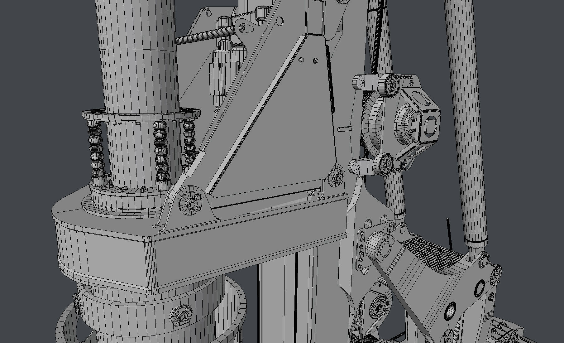 Drilling rig Liebherr LB45 3D model_20