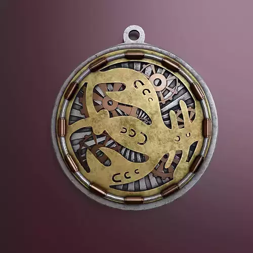 Zodiac sign Cancer Low-poly 3D model
