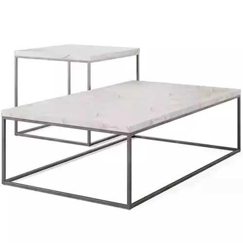 Arielle End and Coffee Table by Arhaus 3D model