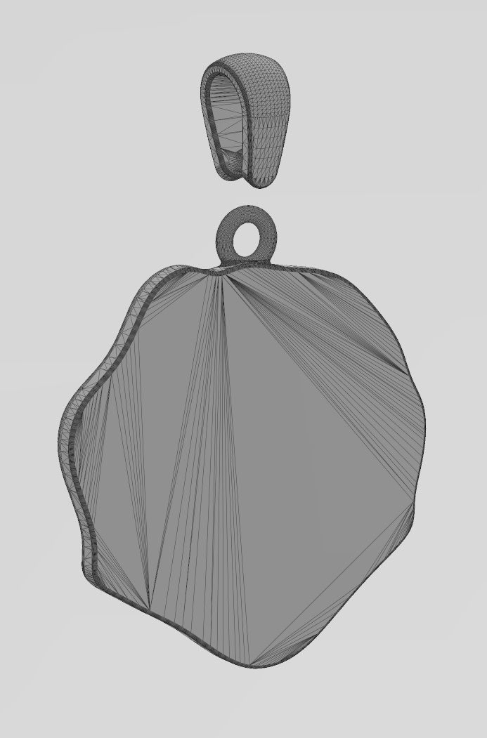 GG brand wax seal pendant charm 3D print model_13