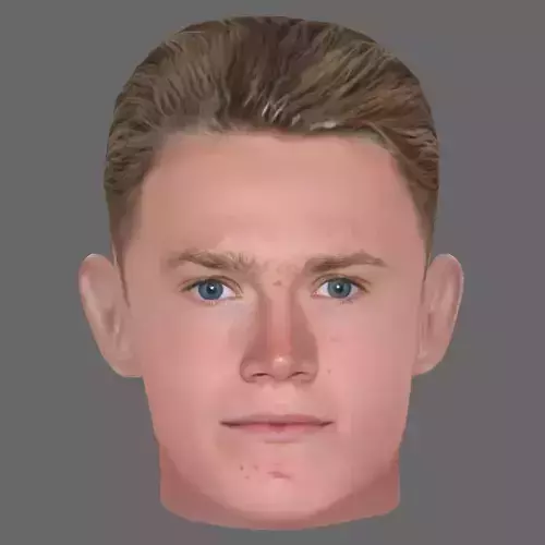 Scott McTominay Head - Low poly head for game Low-poly 3D model