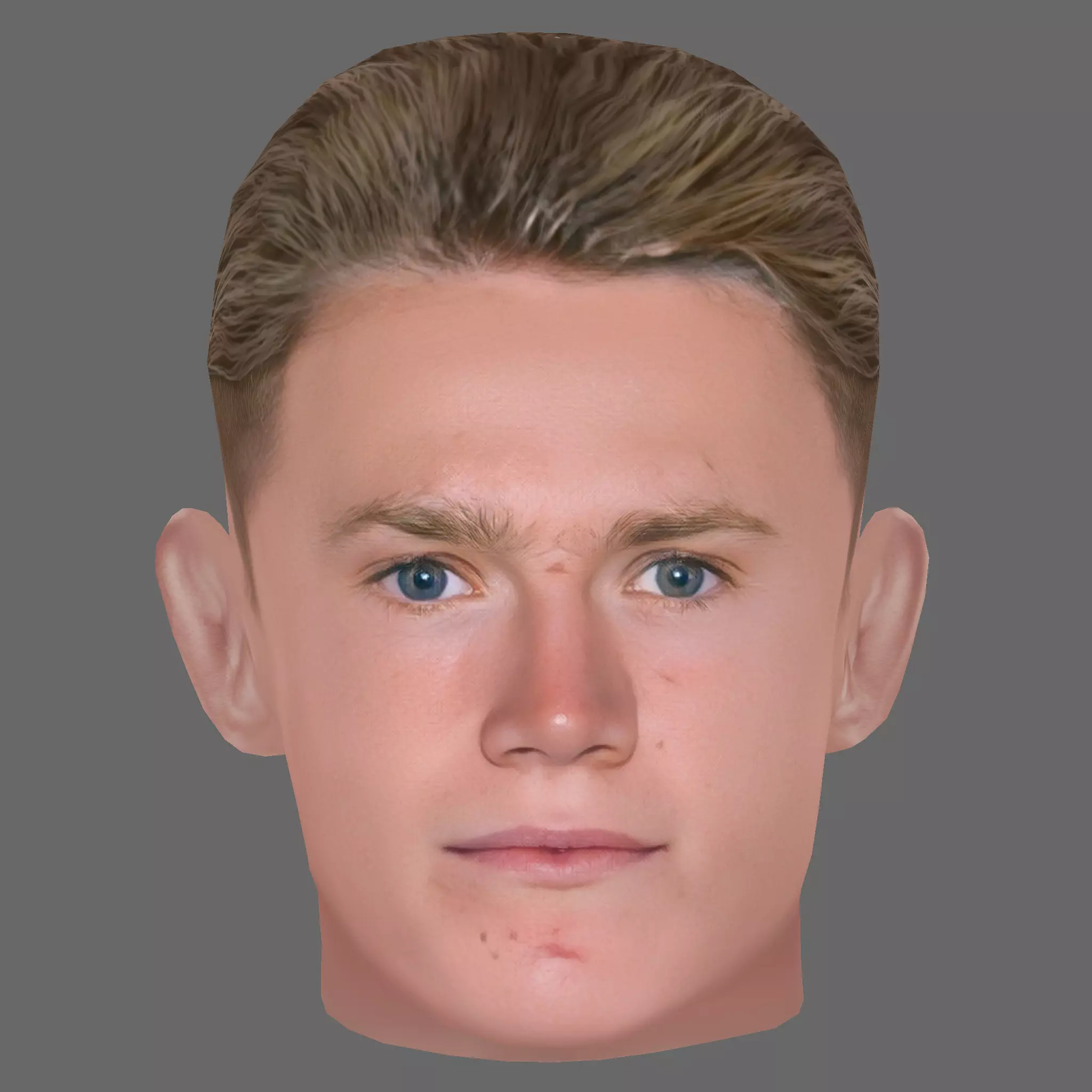 Scott McTominay Head - Low poly head for game Low-poly 3D model_0