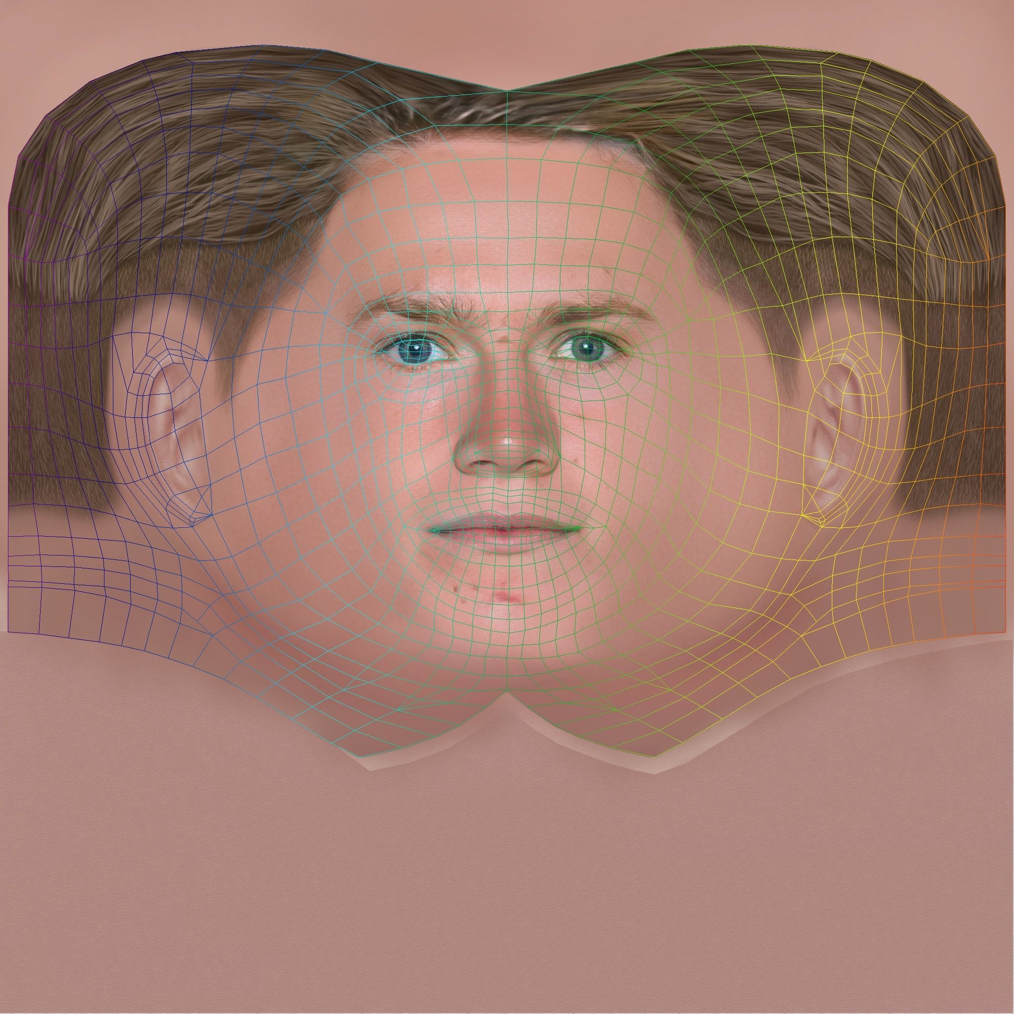 Scott McTominay Head - Low poly head for game Low-poly 3D model_8