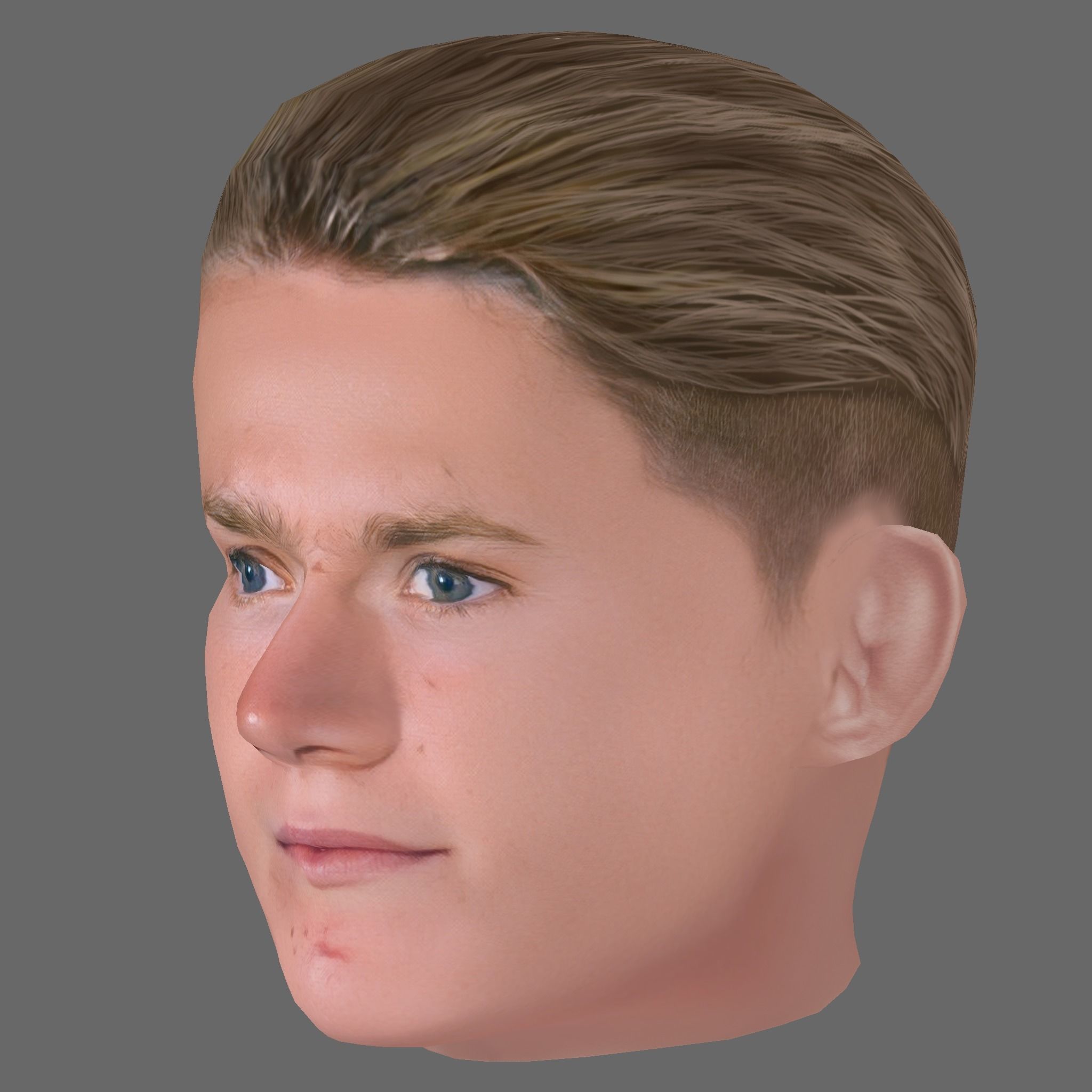 Scott McTominay Head - Low poly head for game Low-poly 3D model_1