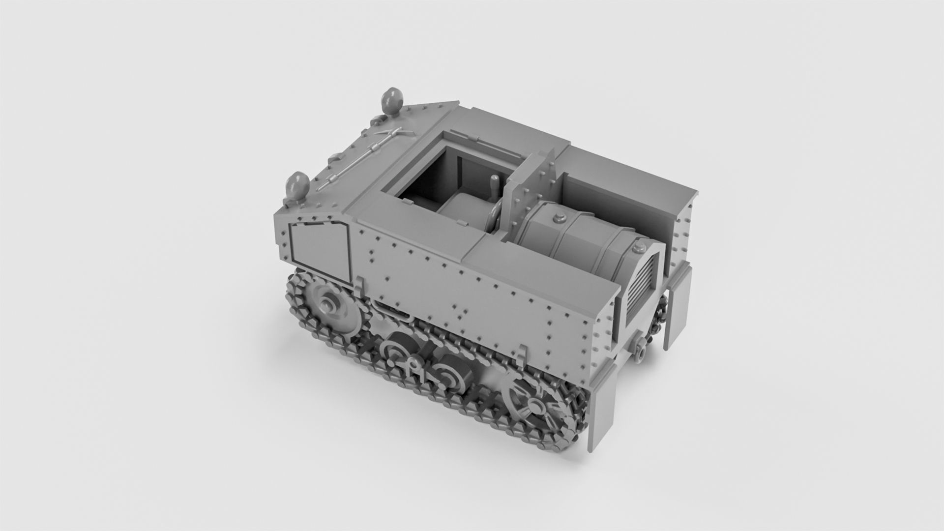 Artillerie Schlepper VA 601-B - Germany - WW2 3D print model_4