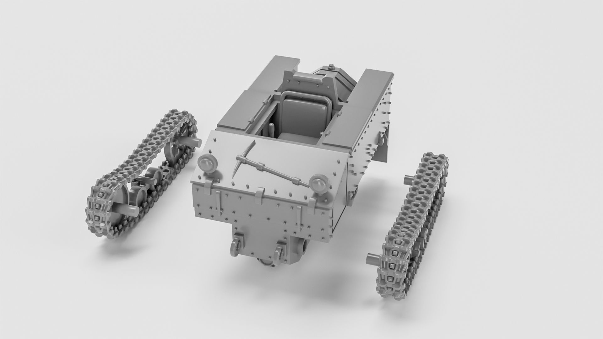 Artillerie Schlepper VA 601-B - Germany - WW2 3D print model_6