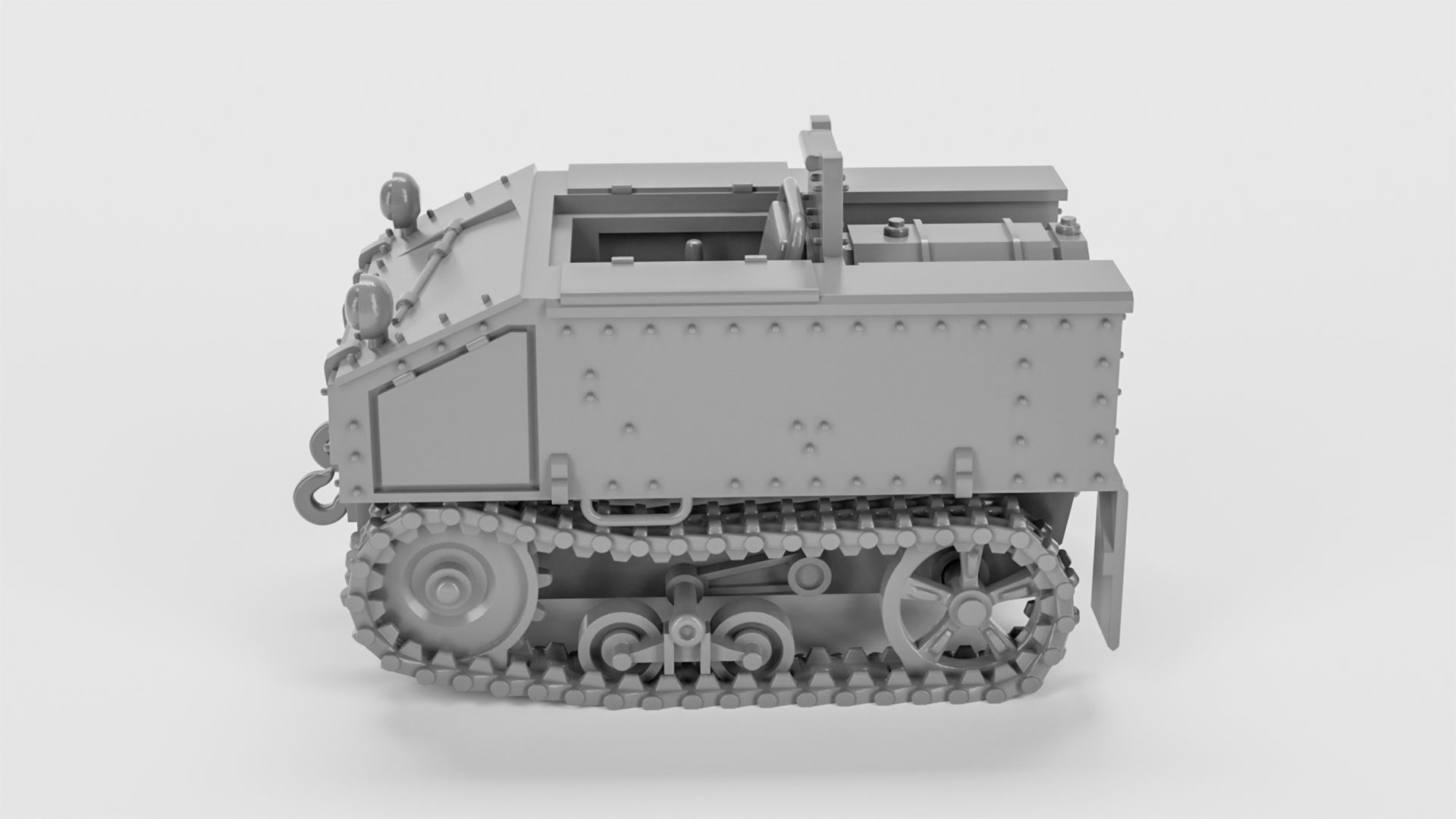 Artillerie Schlepper VA 601-B - Germany - WW2 3D print model_2