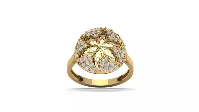 STL 3DM Women Ring Womens Ring Diamonds With Stone Model DP2001