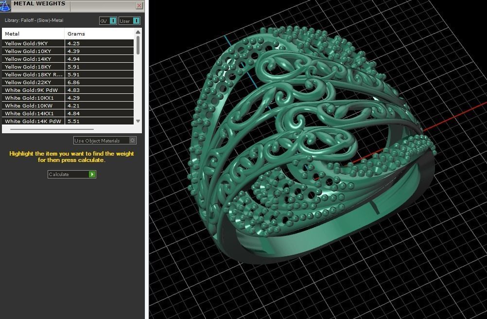 STL 3DM Women Ring Womens Ring Diamonds With Stone Model 3D print model_1
