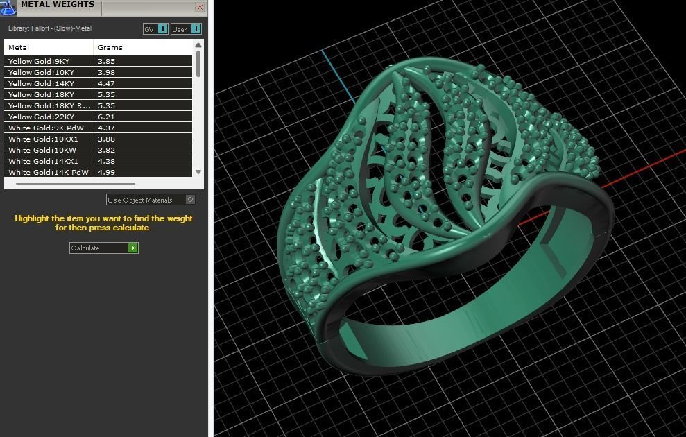 STL 3DM Women Ring Womens Ring Diamonds With Stone Model 3D print model_1