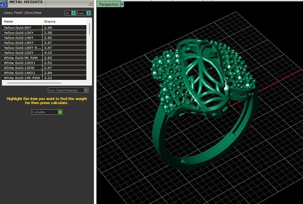STL 3DM Women Ring Womens Ring Diamonds With Stone Model 3D print model_1