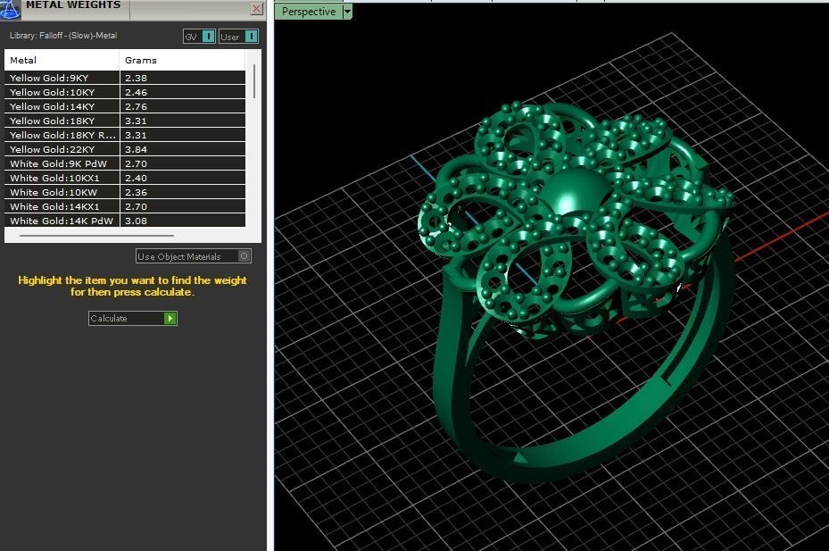 STL 3DM Women Ring Womens Ring Diamonds With Stone Model 3D print model_1