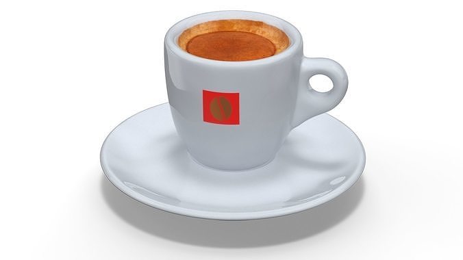 Traditional Espresso Coffee Cup 3D model