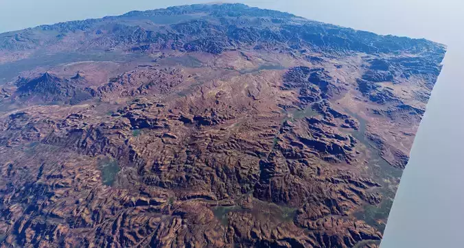 Realistic Terrain 18 3D model