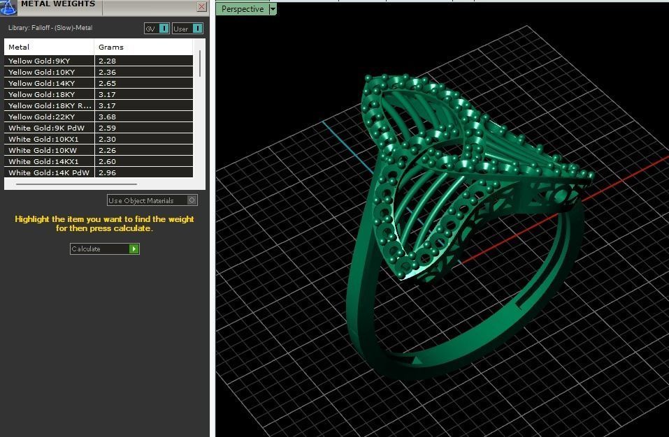 STL 3DM Women Ring Womens Ring Diamonds With Stone Model 3D print model_1