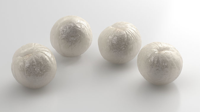 Peeled Longan 3D model 5
