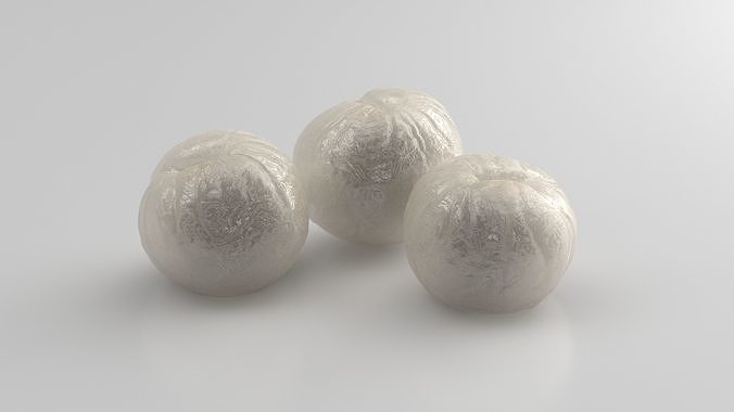 Peeled Longan 3D model 6