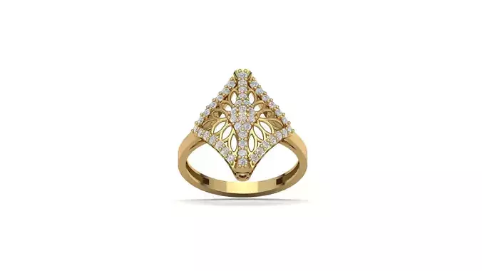 STL 3DM Women Ring Womens Ring Diamonds With Stone Model