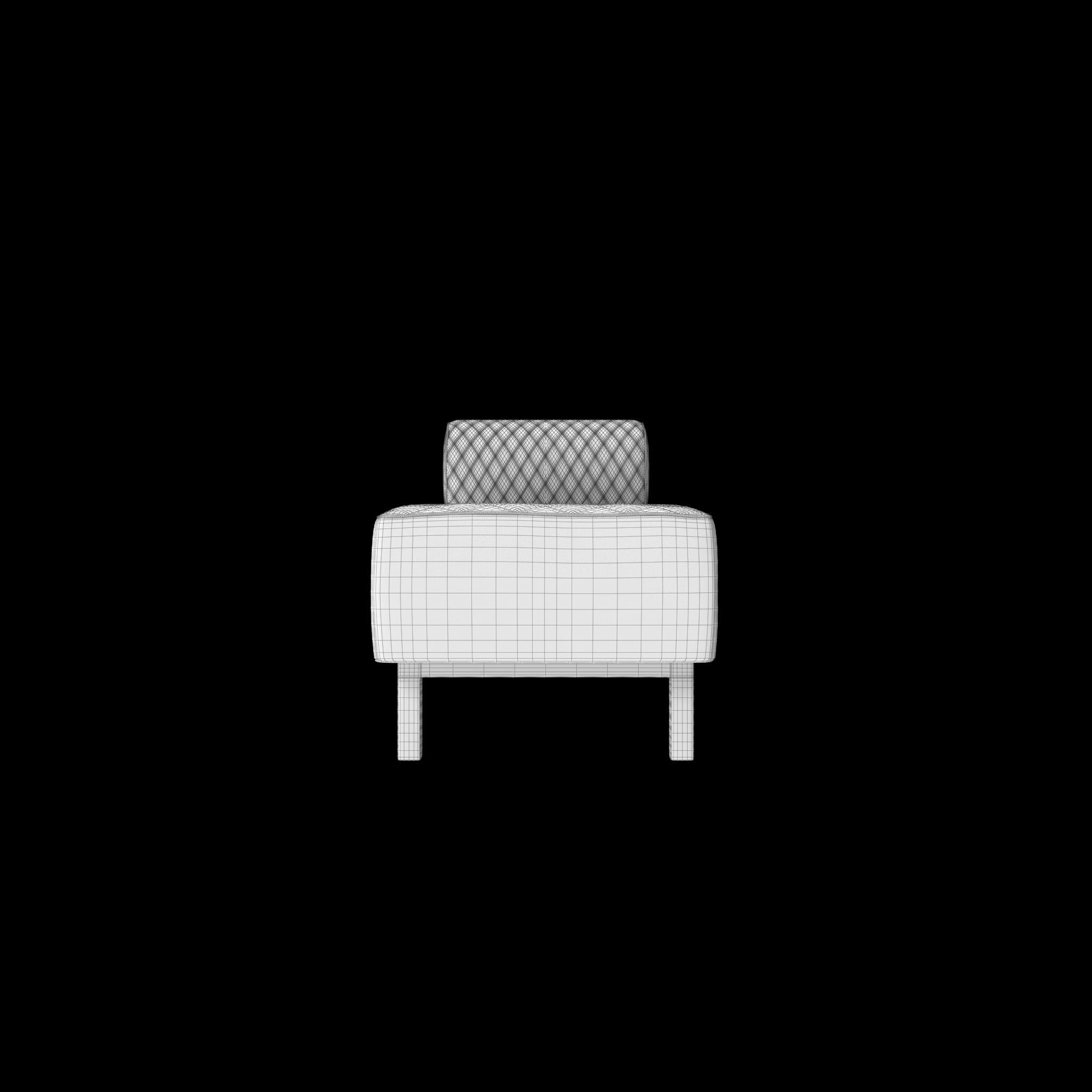 Banquette Infinity Bench Giorgio Collection Low-poly 3D model_13