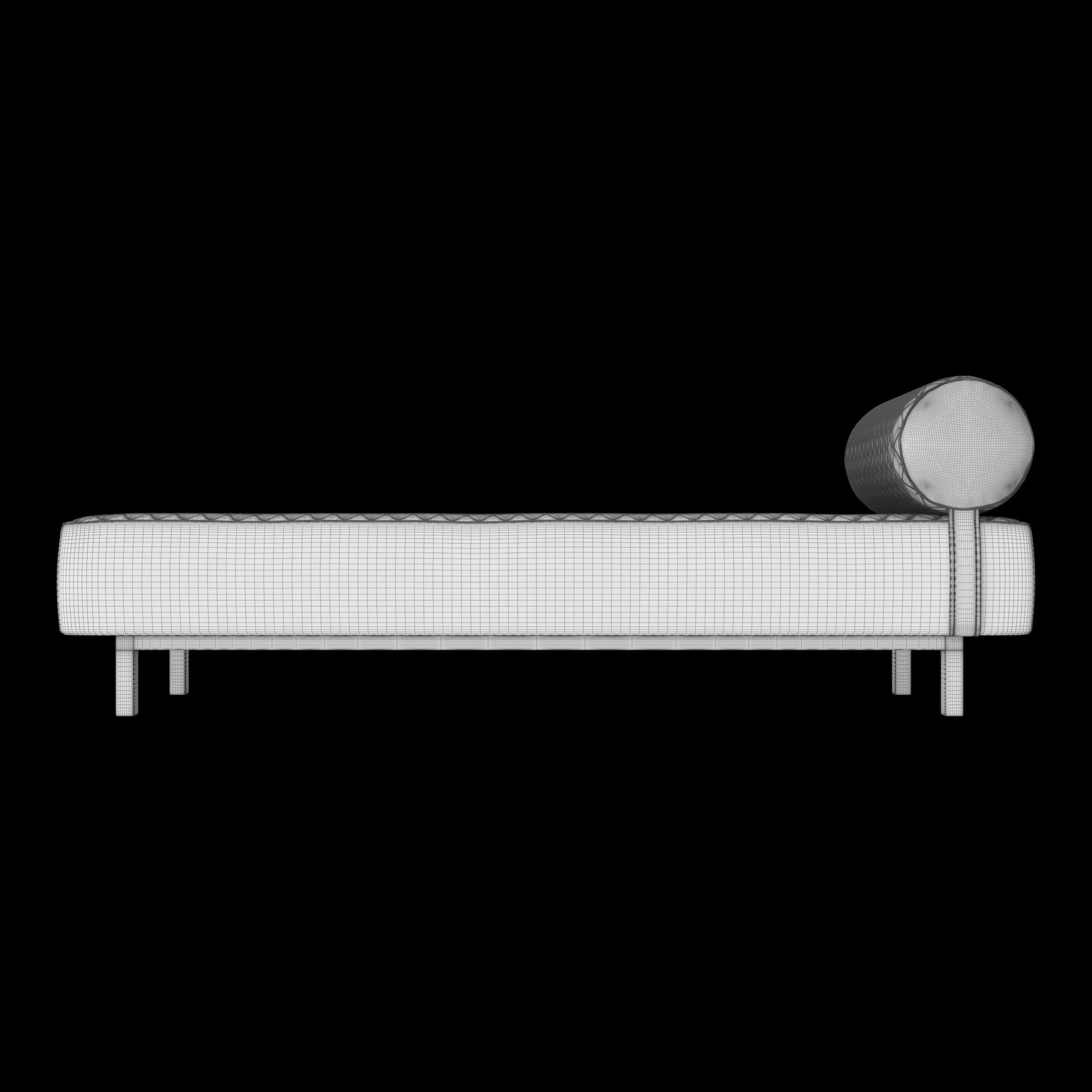 Banquette Infinity Bench Giorgio Collection Low-poly 3D model_17