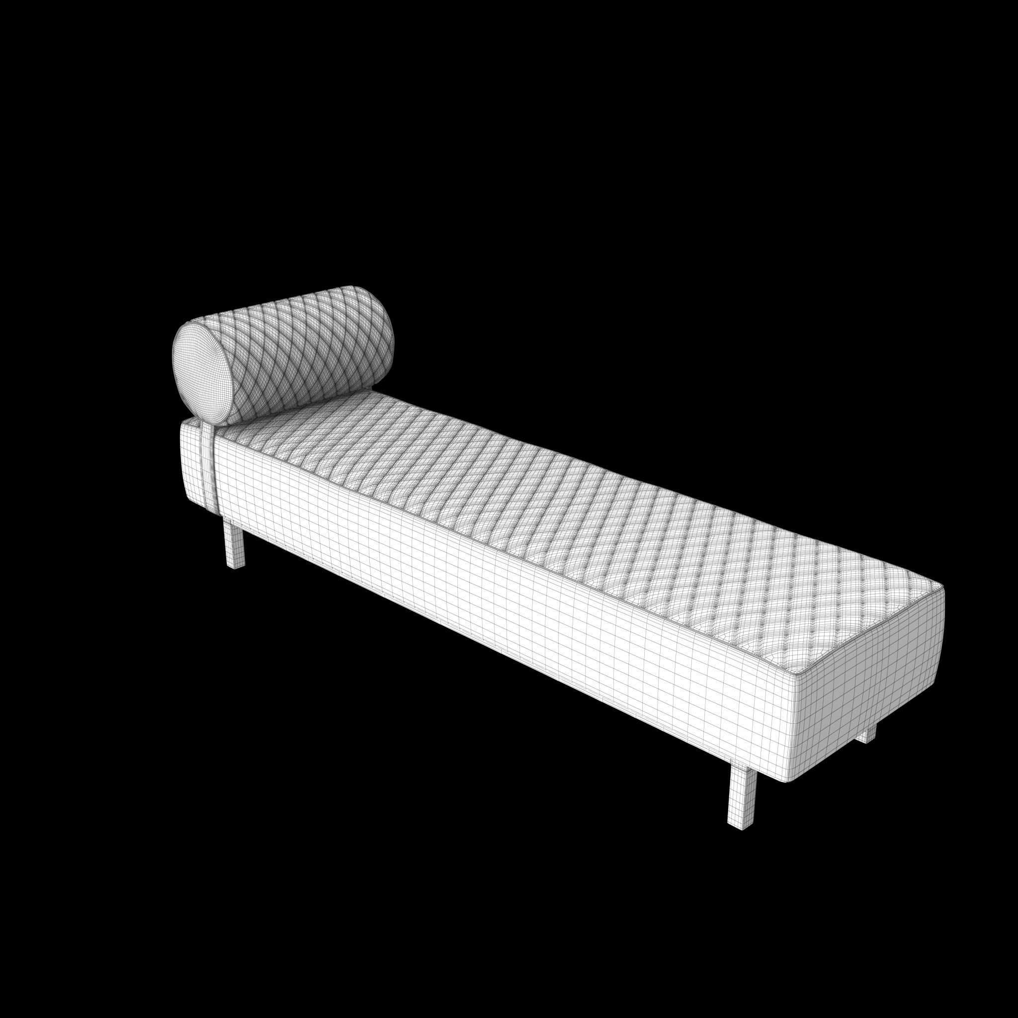 Banquette Infinity Bench Giorgio Collection Low-poly 3D model_1