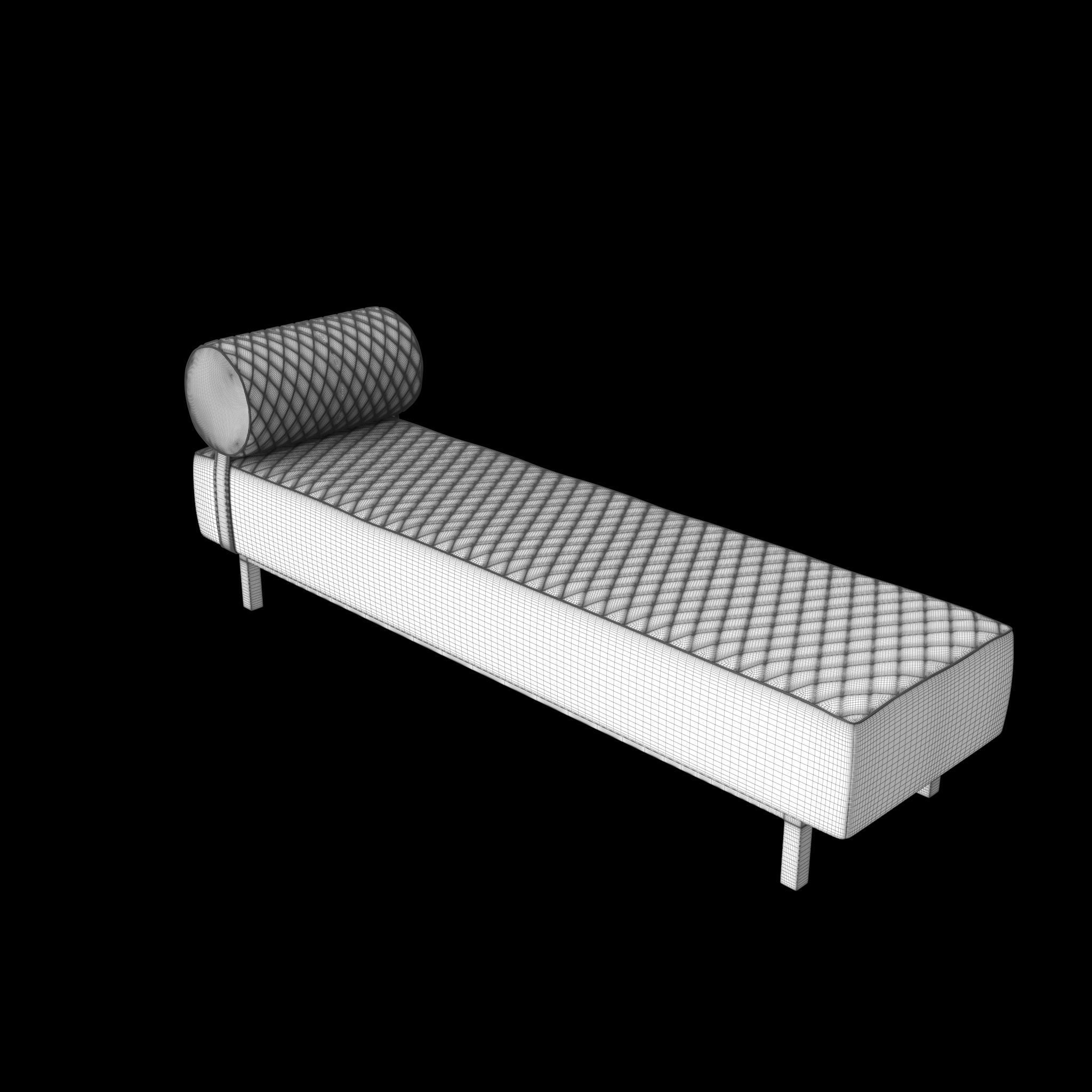 Banquette Infinity Bench Giorgio Collection Low-poly 3D model_2
