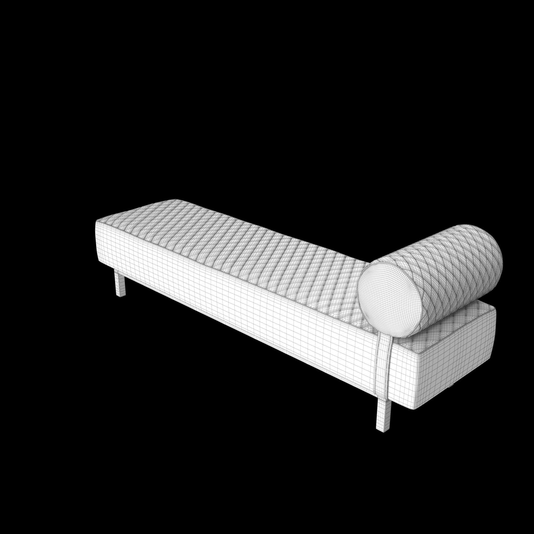 Banquette Infinity Bench Giorgio Collection Low-poly 3D model_7