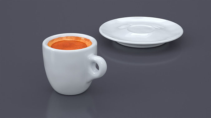 Lavazza Espresso Coffee Cup 3D model 5