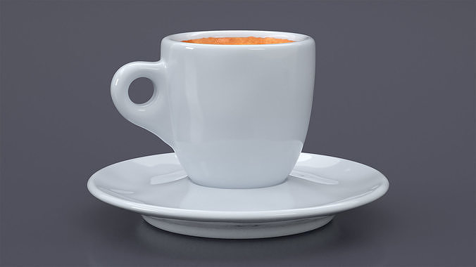 Lavazza Espresso Coffee Cup 3D model 4