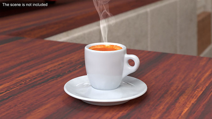 Lavazza Espresso Coffee Cup 3D model 2