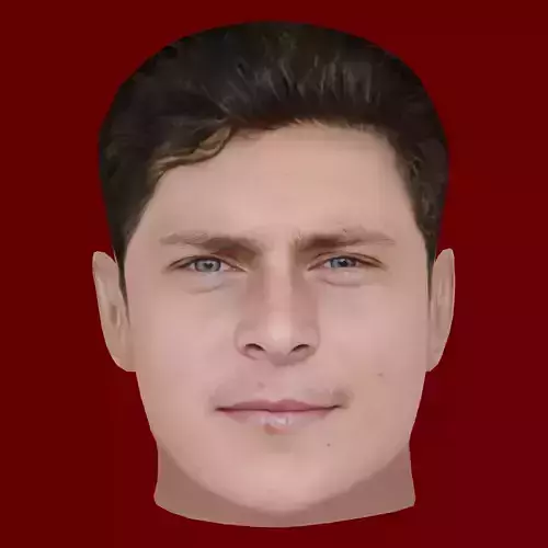Victor Lindelof Head - Low poly head for game