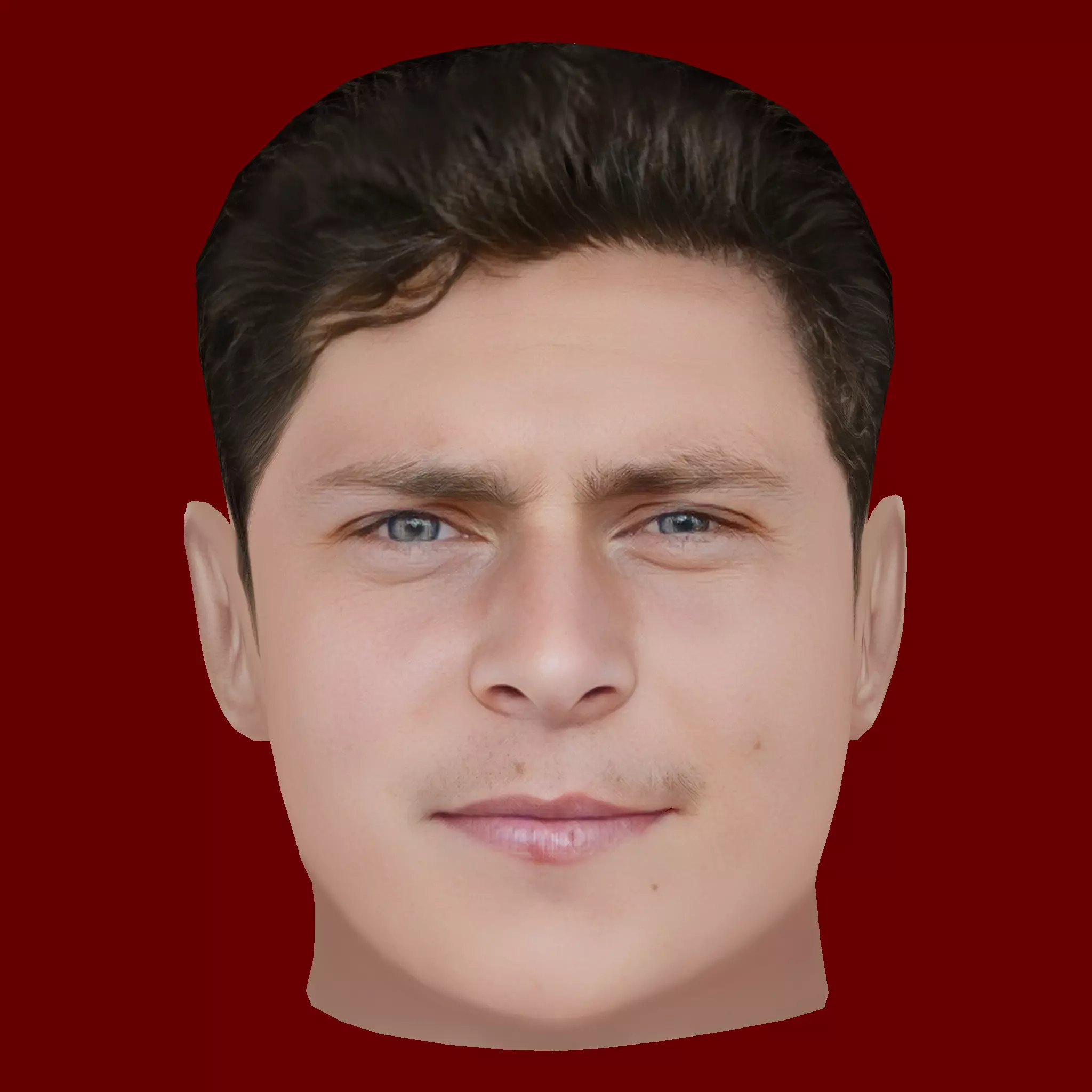 Victor Lindelof Head - Low poly head for game Low-poly 3D model_0