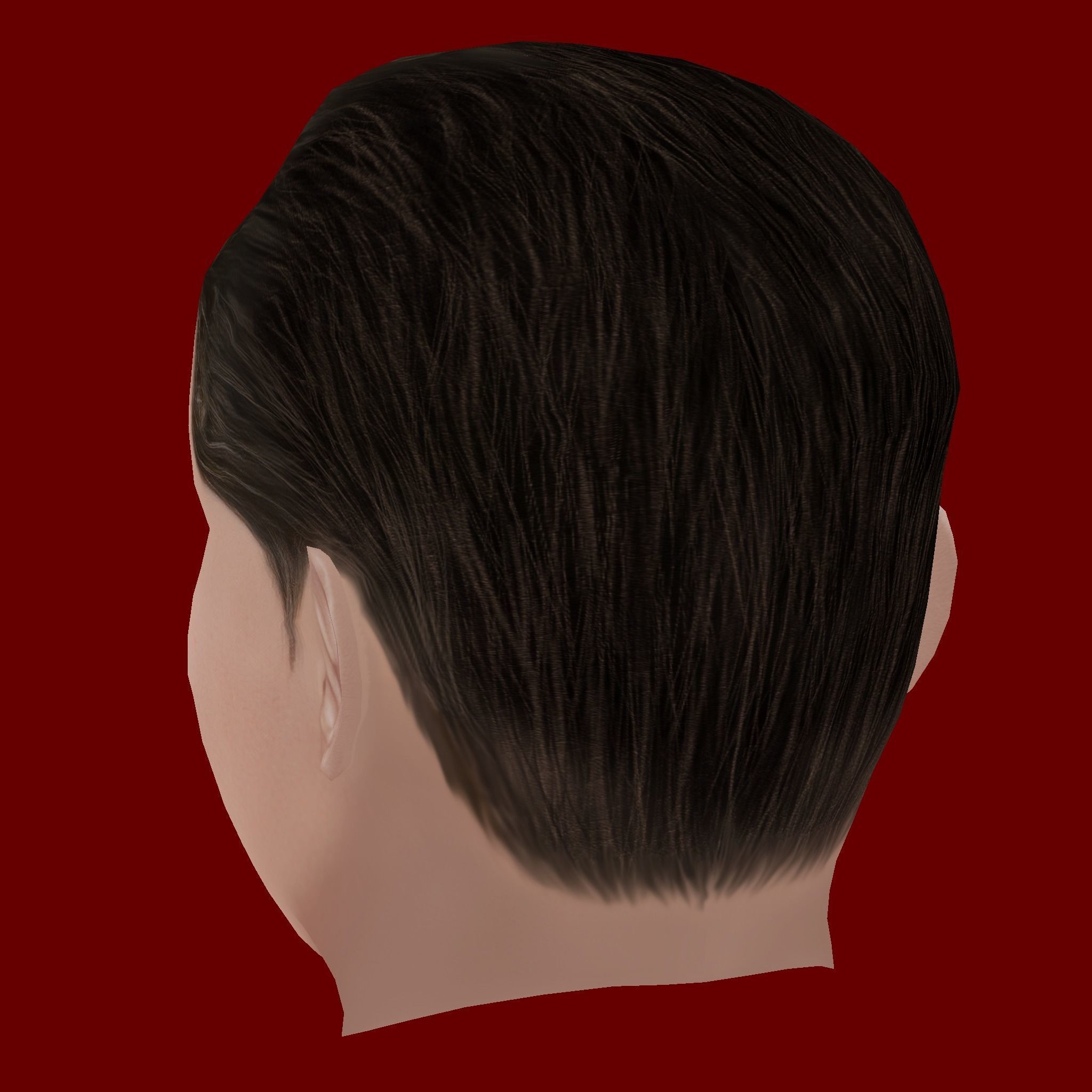 Victor Lindelof Head - Low poly head for game Low-poly 3D model_3