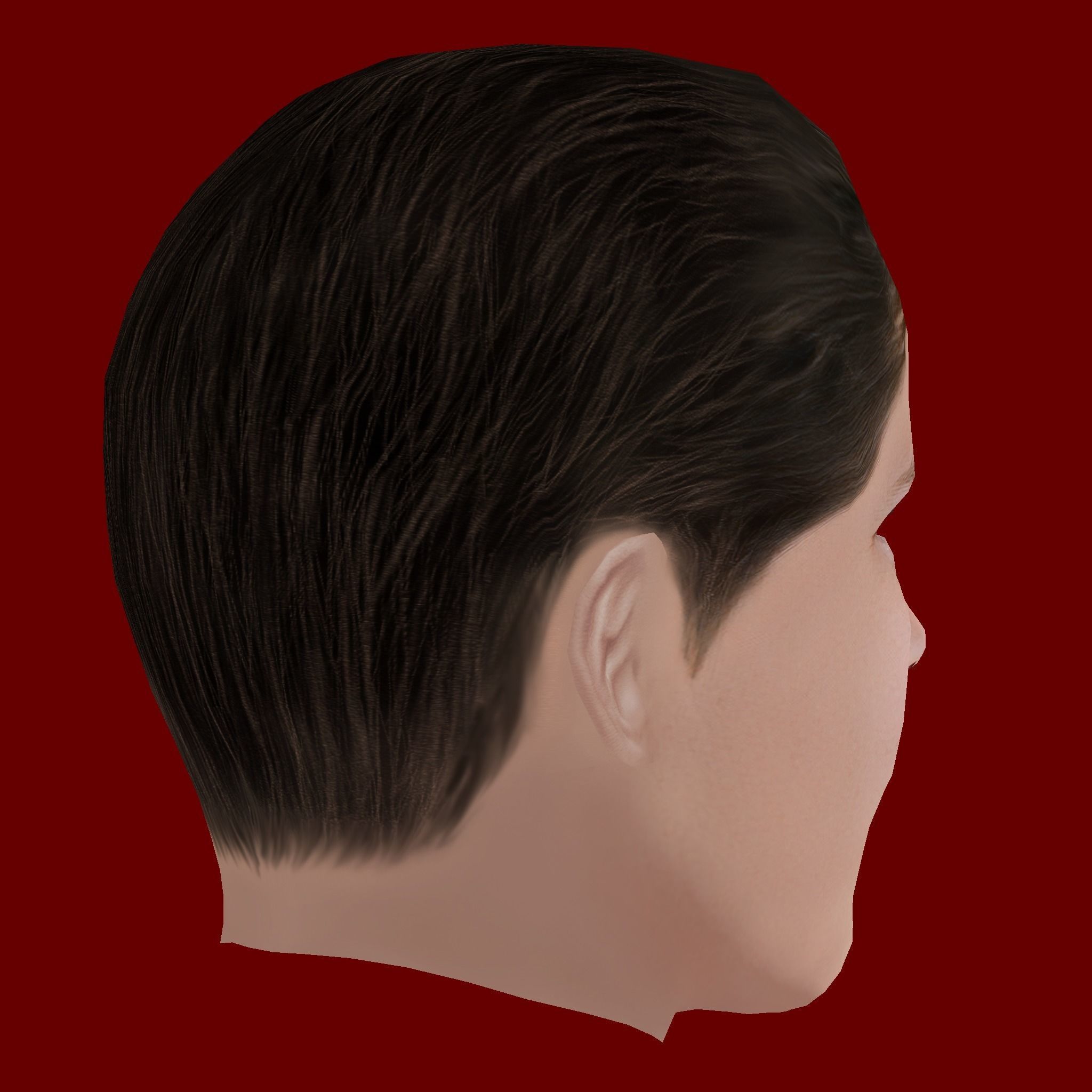 Victor Lindelof Head - Low poly head for game Low-poly 3D model_4