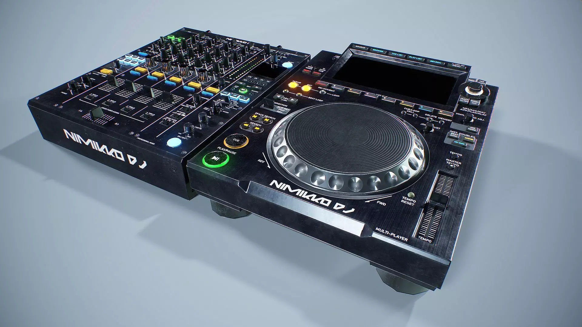 DJ Equipment - Game Ready Assets Low-poly 3D model_0