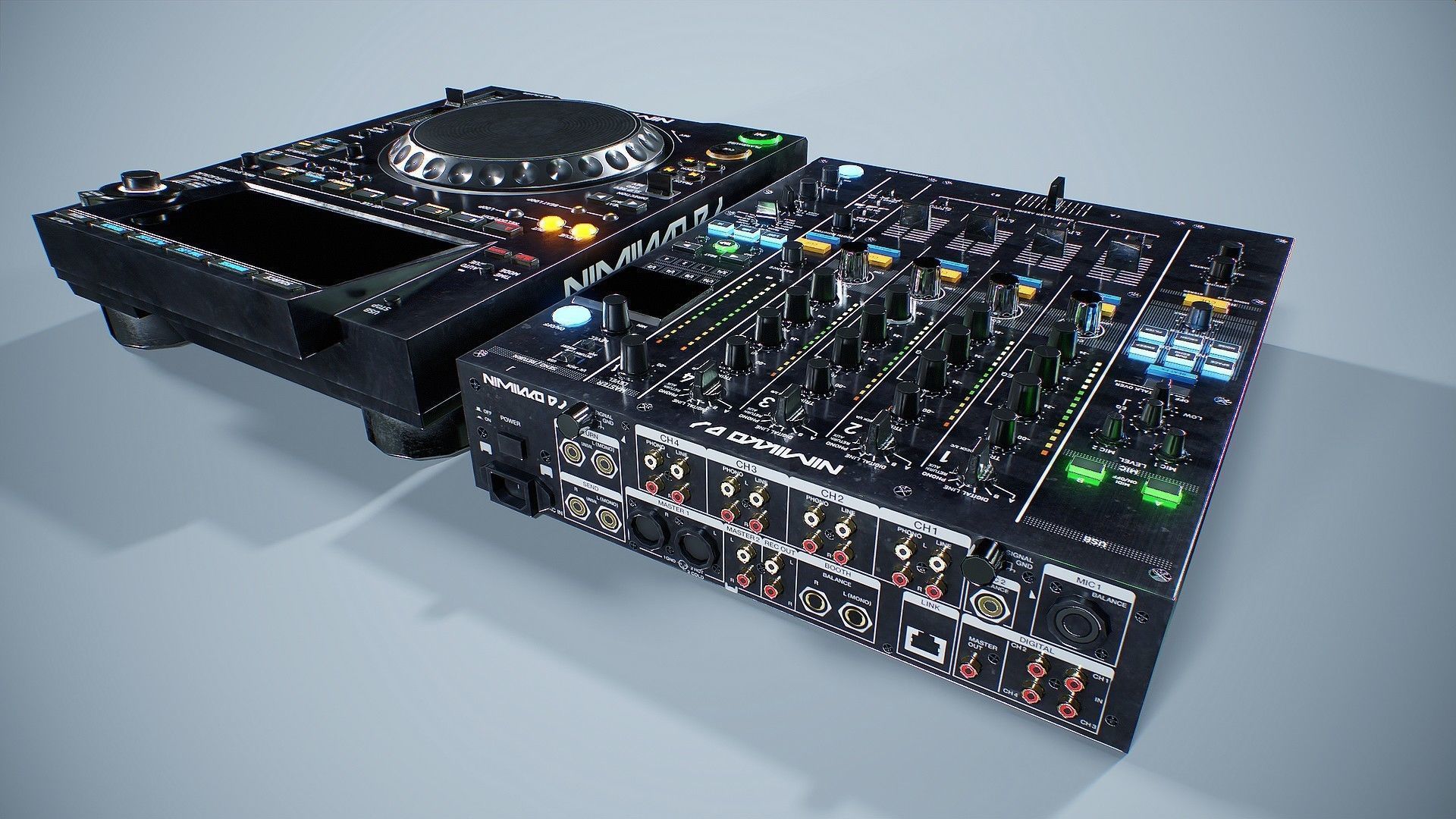 DJ Equipment - Game Ready Assets Low-poly 3D model_4