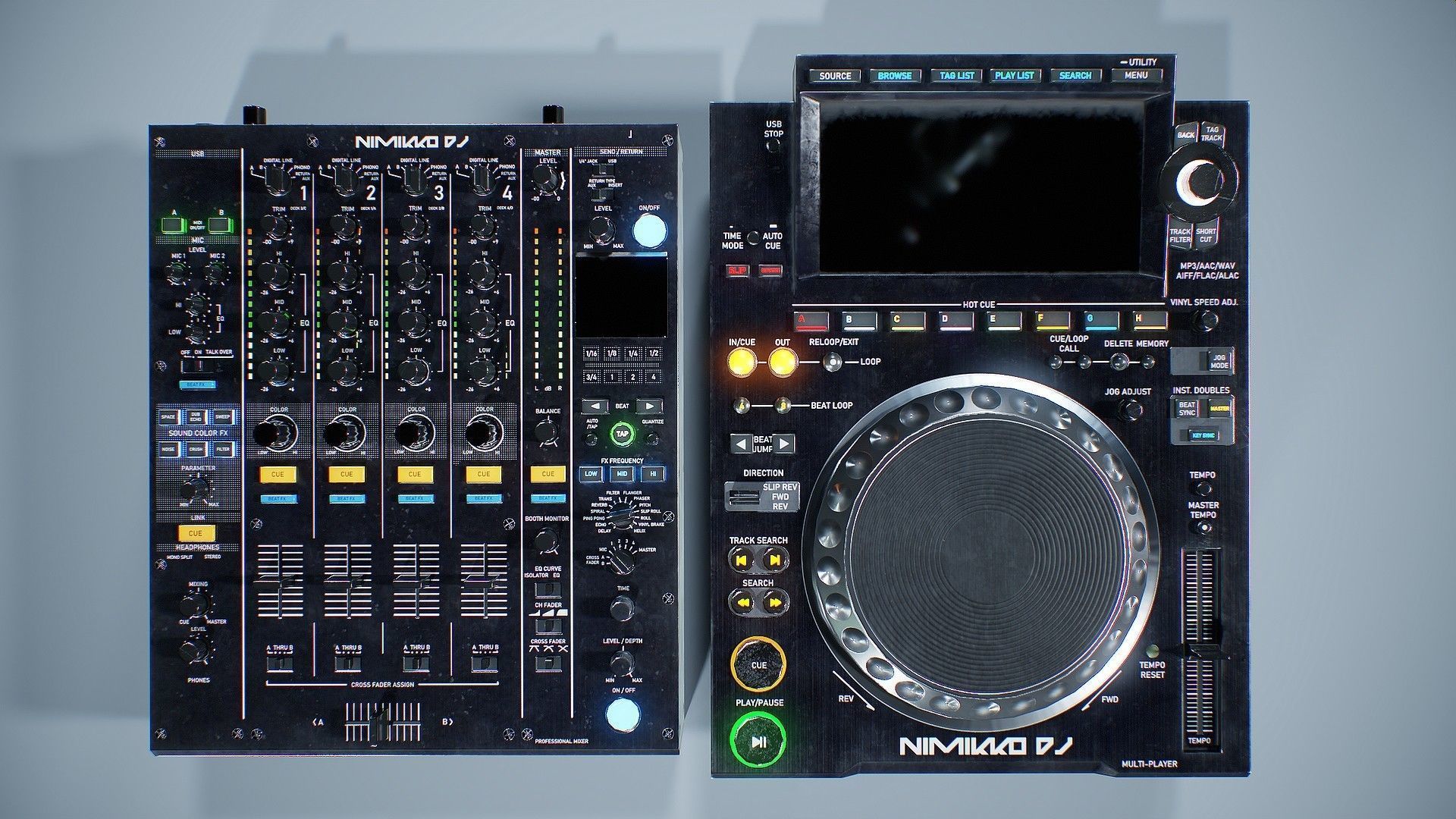 DJ Equipment - Game Ready Assets Low-poly 3D model_5